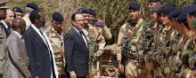 François Hollande en visite au Mali.