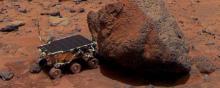 Le robot "Sejourner" sur Mars.