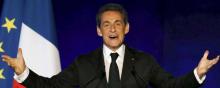 Nicolas Sarkozy en campagne pour la présidence de l'UMP.