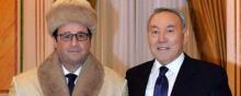 François Hollande et Noursoultan Nazarbaïev