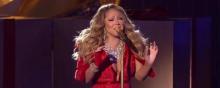 Mariah Carey en concert au Rockefeller Center de New York le 5 décembre.