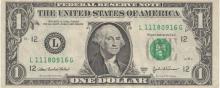 Un billet de un dollar américain.