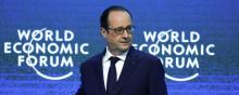 François Hollande au Forum économique mondial de Davos de 2015.