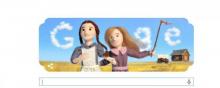 Le Google Doodle dédié à Laura Ingalls. 