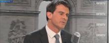 Manuel Valls au micro de BFMTV jeudi 26 février.