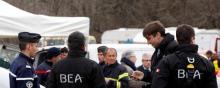 Les équipes du BEA enquêtent sur le crash de l'A320 de Germanwings.