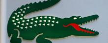 Le célèbre crocodile qui orne les vêtements de la marque Lacoste.