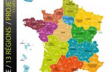 Les 13 nouvelles régions françaises.
