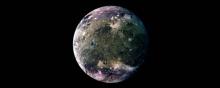 Ganymède, la plus grosse lune de Jupiter.