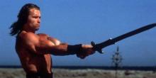Arnold Schwarzenegger  dans "Conan le barbare" en 1982.