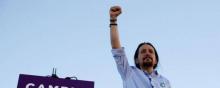 Pablo Iglesias Turrion, secrétaire général du parti Podemos et voix de l'Espagne populaire.