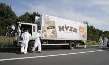 Le camion dans lequel 70 migrants ont été retrouvés morts en Autriche.