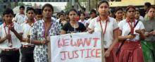 Inde protestation contre le viol 14.03.2015