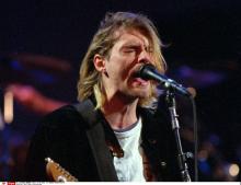 Le chanteur Kurt Cobain.