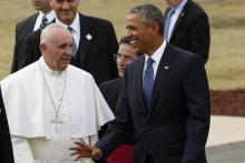 Le Pape François et Barack Obama