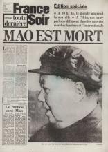 Une FranceSoir 10.09.1976 Mort Mao