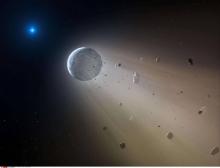 La NASA a observé une planète "dévorée" par un "étoile de la mort" à 570 années-lumière de la Terre (vue d'artiste).