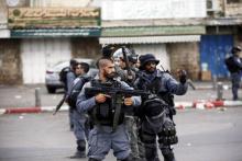 Des forces de police israéliennes à Jérusalem.