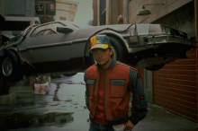 Michael J Fox dans Retour vers le Futur II