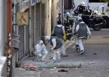 La police scientifique à l'oeuvre après l'assaut de Saint-Denis.