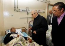 Béji Caïd Essebsi, le président de la Tunisie, s'est rendu au chevet des blessés suite à l'attentat de Tunis.