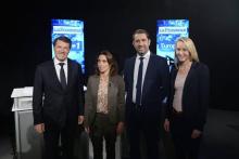 Les candidats en PACA Estrosi (LR), Camard (EELV), Castaner (PS) et Le Pen (FN)