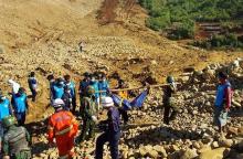 Accident mine de jade Birmanie