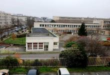 école maternelle Jean-Perrin à Aubervilliers vue aérienne