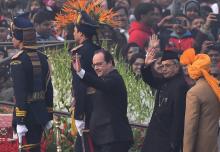 François Hollande Inde défilé 26.01.2016