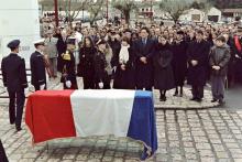 L'enterrement de François Mitterrand, le 11 janvier 1996.