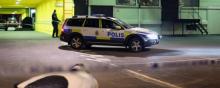 Une voiture de police suédoise.