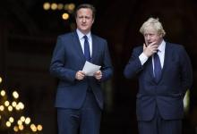 Le premier ministre britannique David Cameron et le maire de Londres Boris Johnson. 
