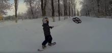Drone-Snowboard-Russie