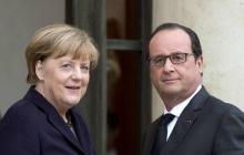Angela Merkel et François Hollande.