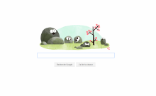 Le Doodle de Google dédié au printemps de ce 20 mars 2016.