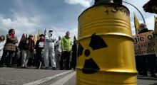 Une manifestation anti-nucléaire pour les trente ans de Tchernobyle.