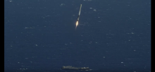 Une fusée SpaceX a atterri en pleine durant la nuit du vendredi 8 au samedi 9.