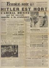 Une 03.05.1945 Mort Hitler FranceSoir