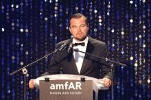 Leonardo DiCaprio au gala de l'amfAR 2016.