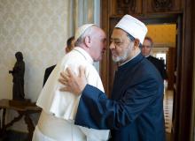 Le pape et le grand imam d'Al-Azhar.