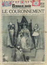Une 02.06.1953 Couronnement Elisabeth II FranceSoir
