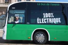 Un bus électrique à Marseille.