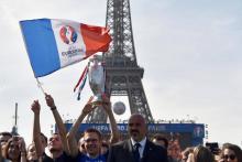 Euro 2016 Tour Eiffel France drapeau