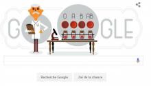 Le Google Doodle pour le 17e anniversaire de la firme.