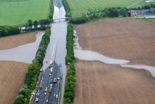 Inondations autoroute A10