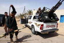 Des combattants libyens en lutte contre Daesh