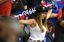 Une supportrice française de l'Euro 2016.