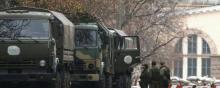 Des checkpoints ont été installés dans la ville séparatiste de Donetsk, à l'est de l'Ukraine. 
