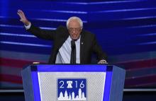 Bernie Sanders a apporté son soutien à Hilary Clinton lors de la première journée de la Convention Démocrate, à Philadelphie.