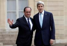 Attentats de paris 13 nov 2015 Hollande John Kerry Elysée
